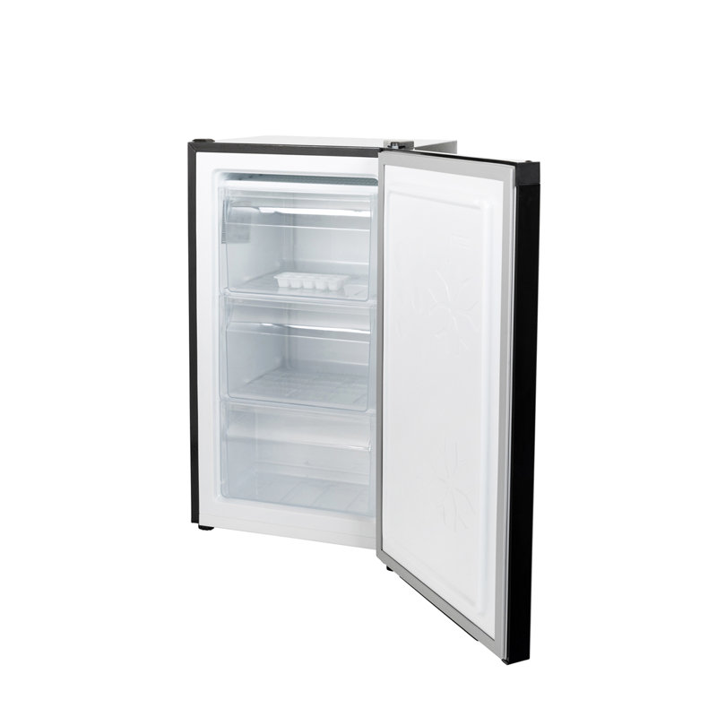 60m³ Upright Freezer with Adjustable Temperature Controls, Black