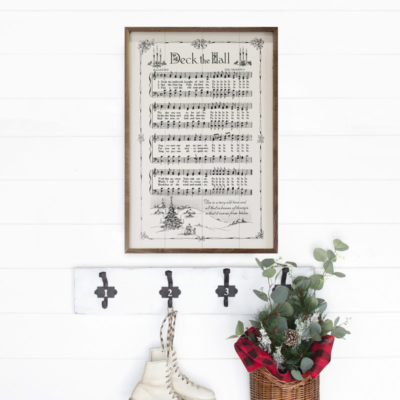 Deck The Hall, partition, H 16 po x l 10 po