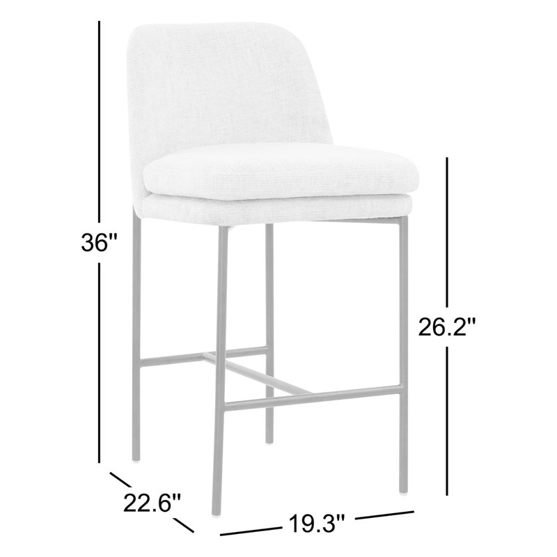 Tamarie Chenille Counter Stool