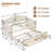 Twin Daybed with Trundle, Twin Size Daybed with 2 Storage Drawers, Wooden Sofa Bed with Upholstered Button Tufted Backrest for Living Room, Bedroom, Guest Room-624166411