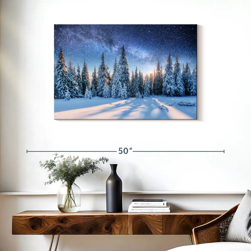 Alvord Winter Pines, 24" H x 36" W