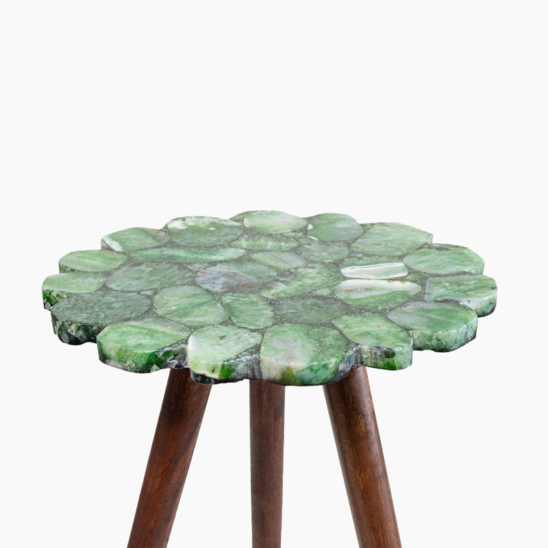 Beronica Agate End Table, Green