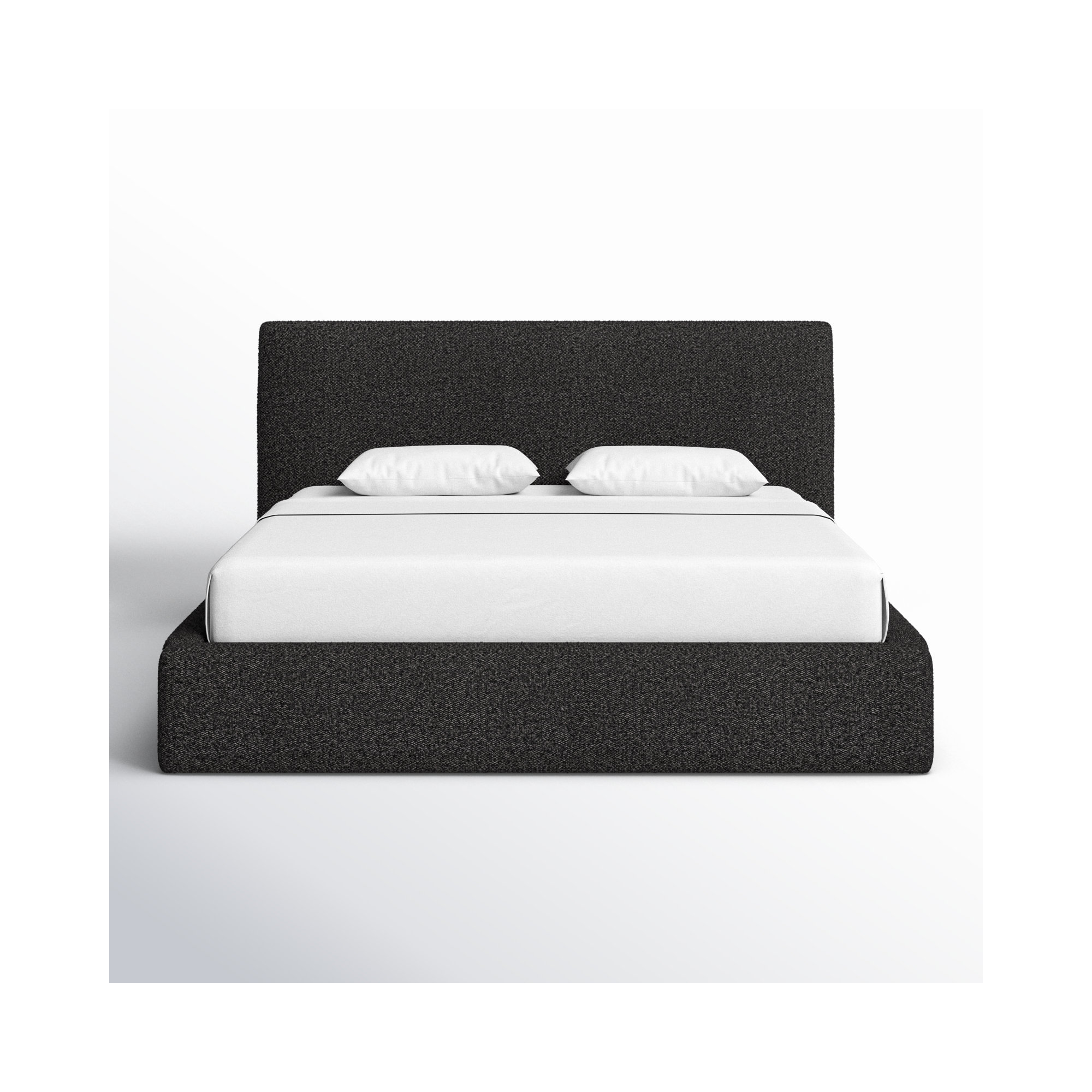 Azar Upholstered Bed, King, Lisbon Charcoal