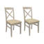 Bayou 50cm H Fabric Upholstered Cross Back Side Chair-17222740