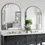 Arched Vanity/Bathroom Mirror with Aluminum Frame & Shatterproof Glass-114726737-114726738