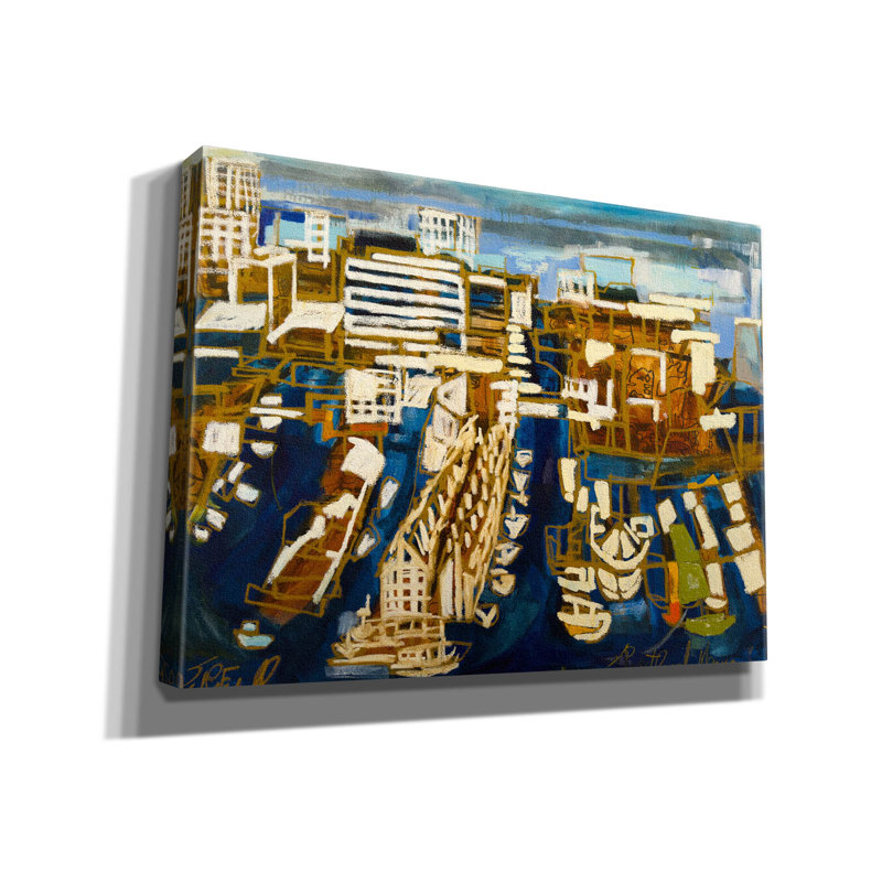 Toile épique «Portland Neighbourking 2» par Erin McGee Ferrell, art épique graffiti, 54 po x 40 po, H 40 po x l 54 po