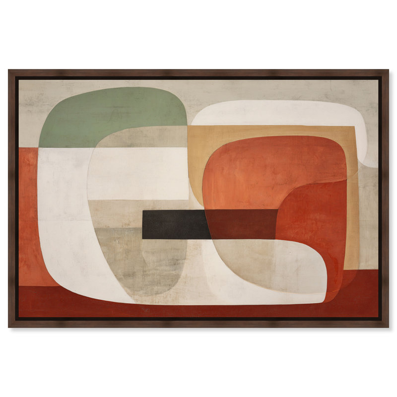 «Rust Forms IV», impression sur toile encadrée par Art Remedy, cadre en noyer, 54 x 36, H 37 po x l 55 po