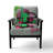 Mid-Century Accent Chair, Colorful Abstract Velvet Upholstered Armchair - Colorful Mid Century Abstract Fusion I-135416836-122510969