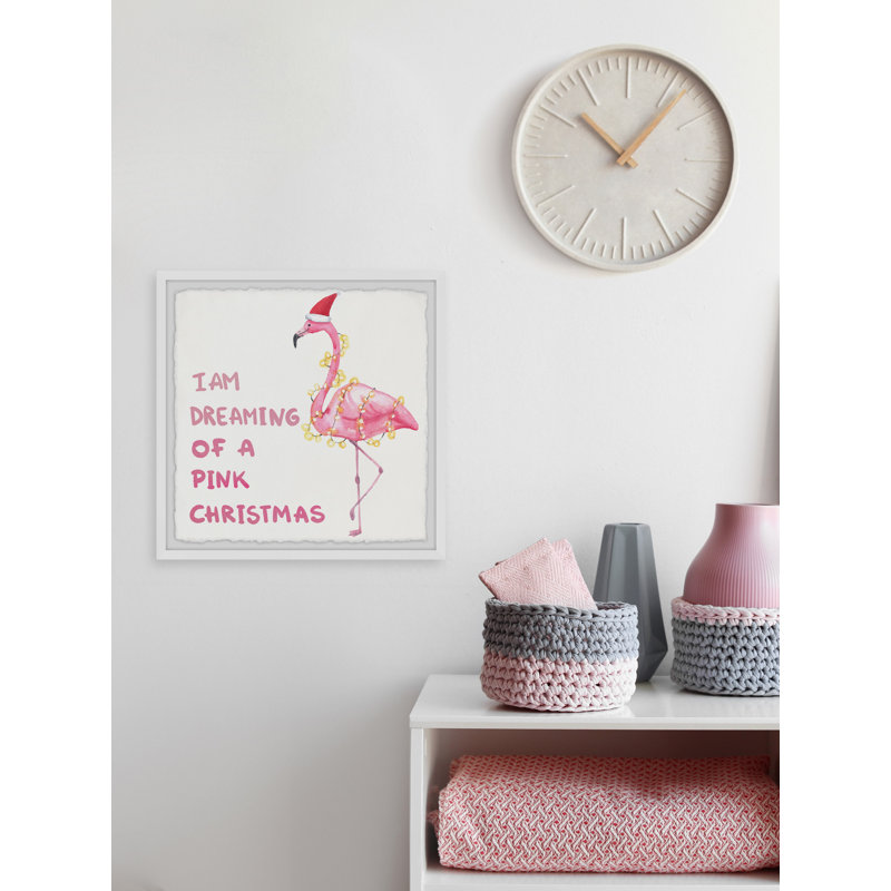 «Dreaming Pink Christmas», reproduction encadrée, H 12 po x l 12 po x P 1,5 po