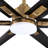 Brillion 72" 6-speed Reversible Ceiling Fan with Dimmable LED Lights and Remote Control-1466008786