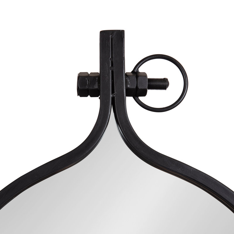 Miroir d'appoint Ristaino, Noir