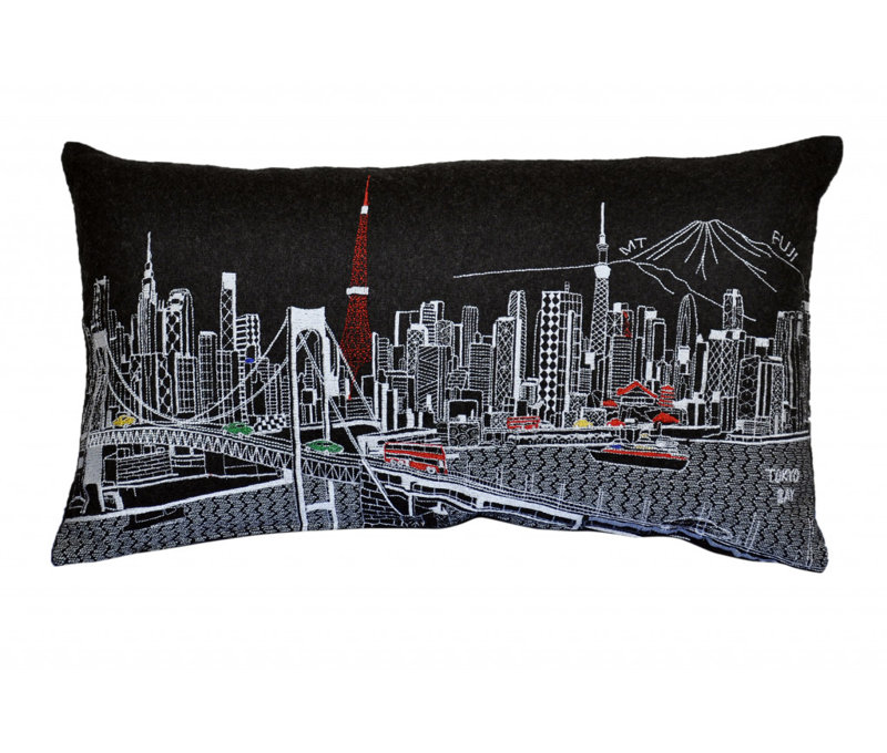 Coussin lombaire 24 po Skyline, Noir