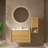 Modern Oak Bathroom Floating Side Cabinet Wall-Mounted Storage Cabinet For Small Space