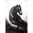 Horse in Motion - Rustic Black Framed Matted Print Decor
