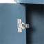 Buffet de rangement bleu en bois, armoire moderne de 47,2 pouces avec 4 portes et tablettes réglables pour la chambre à coucher, console de cuisine, décoration intérieure de chambre à coucher