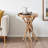 Linea End Table in Natural Teak Wood