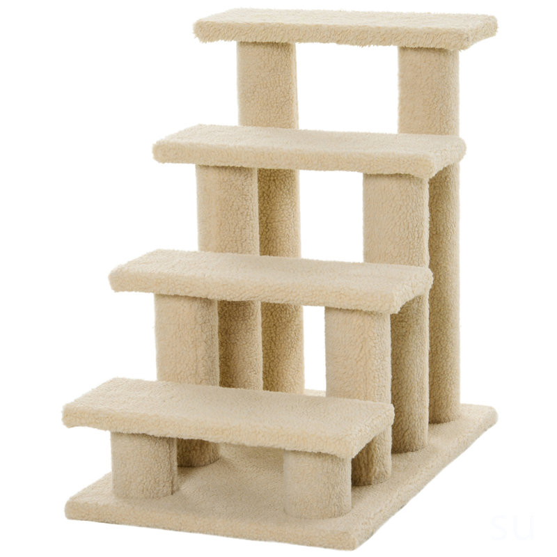 Arbre à chat avec plusieurs niveaux, Crème / Blanc