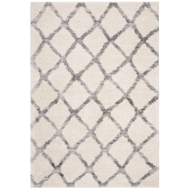 Tapis ivoire / gris Nowakowski, Rectangle 4 pi x 6 pi