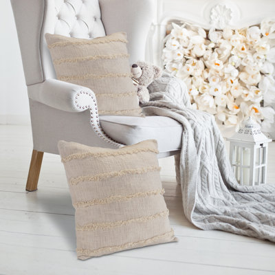 Housse de coussin 100% coton