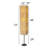 72'' Black Column Floor Lamp