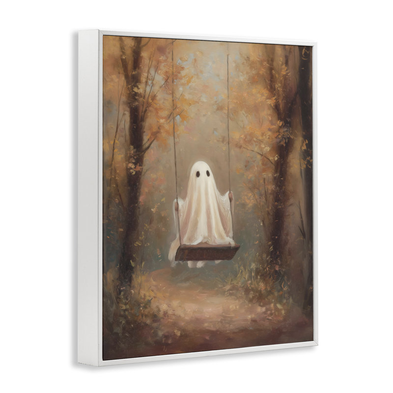 «Eerie Swinging Ghost», estampe numérique, design par Arlington Prints, H 14 po x l 11 po