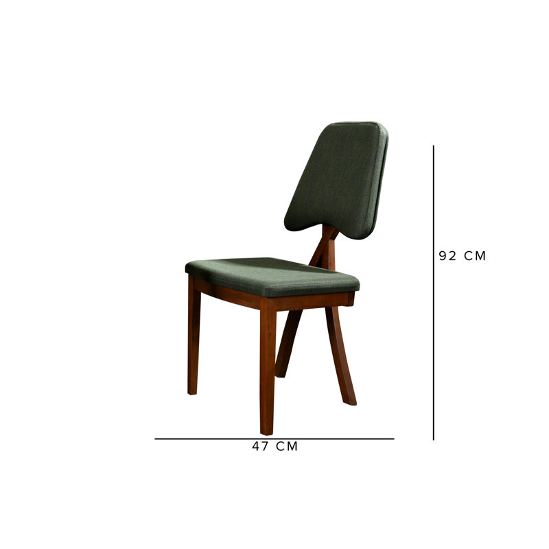 Ensemble repas pour quatre personnes, Noyer / vert