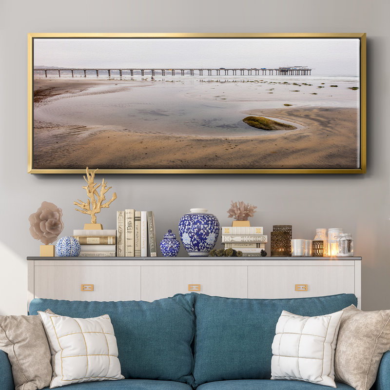 Scripps Pier- Framed Canvas