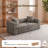 Modern Deep Seat Sofa Soft Chenille Upholstered U-Shaped with Pillows,Sectional Boneless  Sofa/Loveseat-243687440-243687453