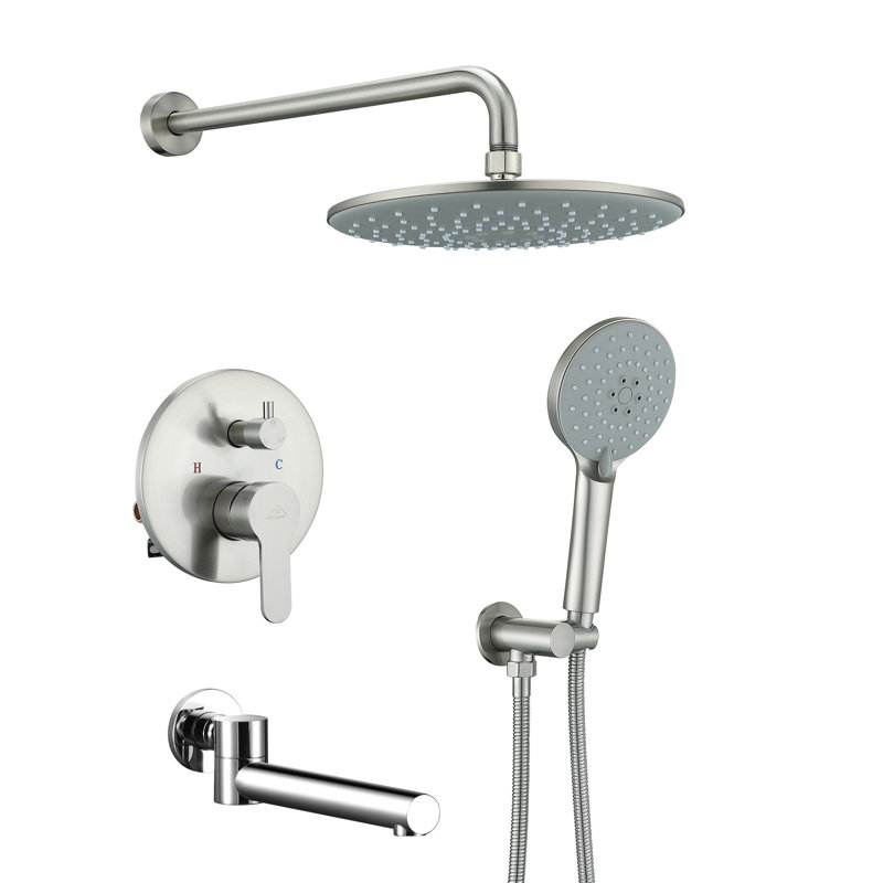 All-In-One Kit with Rough in-Valve, Brushed Nickel