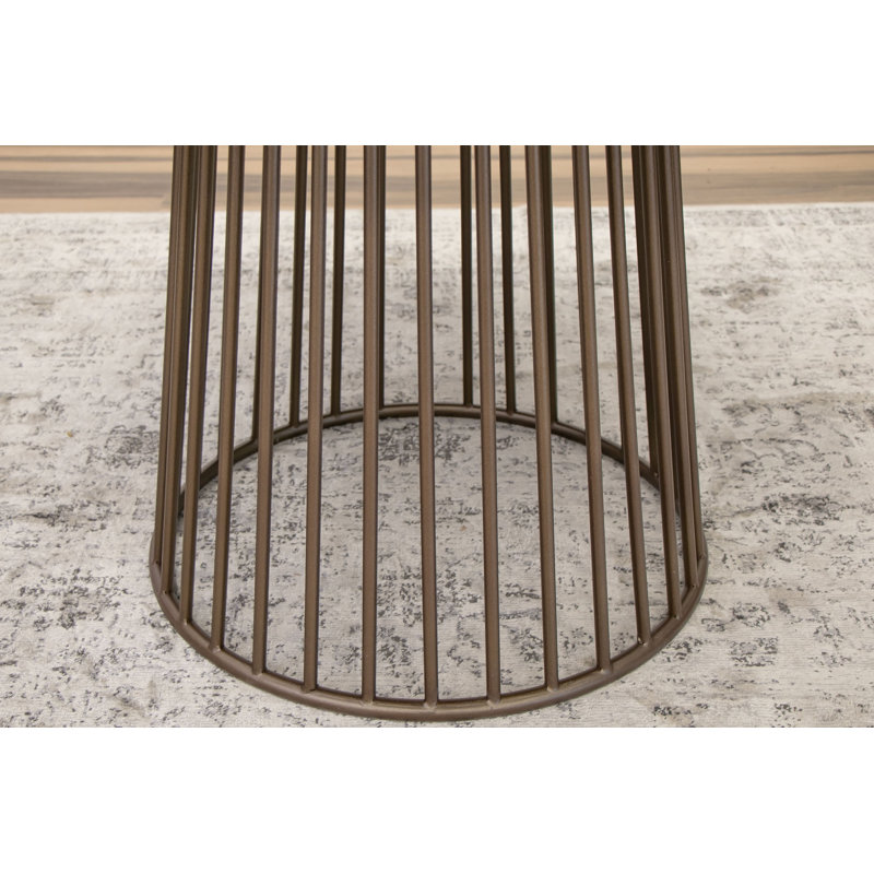 Nogales Round Metal Base Dining Table