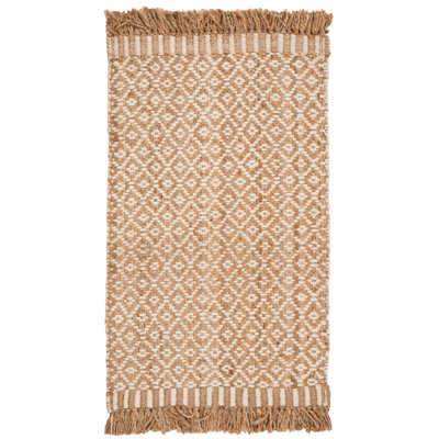 Nicholson Geometric Hand Woven Jute Rug 