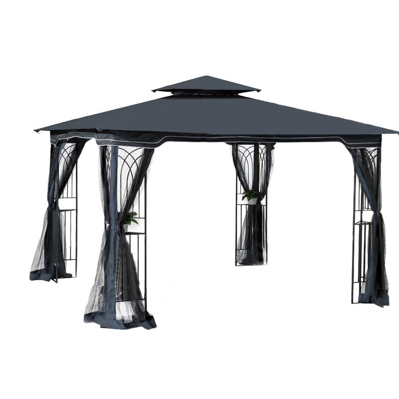 Pavillon de jardin d'extérieur en métal