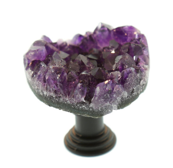 Novelty Knob, Antique Copper/Purple