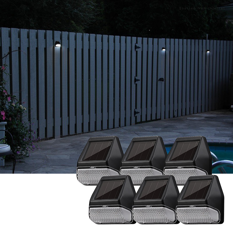 Oil Rubbed Bronze Solar LED Dusk to Dawn Deck Lights Set of 6