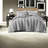 Comfortable King/cal King Bedding Sets, Polyester Gray Quilt With Modern Style