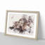 Chocolate Labrador Portrait - Picture Frame Painting Print-56853969-56853965