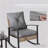 Patio Furniture Set Rattan Button Tufted Cushions With , Rocking Chairs Coffee Table-9977827