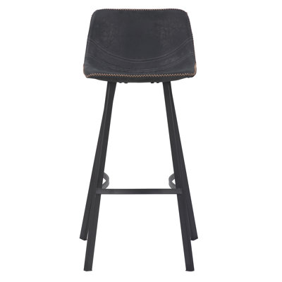 Fulcher Upholstered Counter Stool with Metal Frame