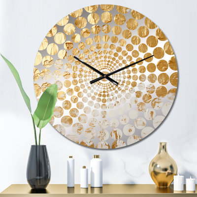 Almuth - Horloge murale peinture abstraite