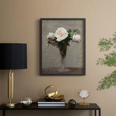Vintage Floral Print CCXXXVIII Framed Print - Solid Wood