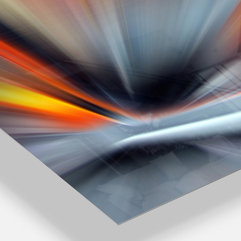 Impression sur toile tendue - Rays of Speed Large Lines, H 20 po x l 40 po x P 1po, Toile tendue