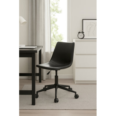 Chaise de bureau en cuir Kairo Pu