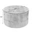 Tundra 31.5 in. W Round  Stainless Steel Coffee Table