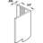49.5'' H x 2.13'' W x 2.13'' D Plastic