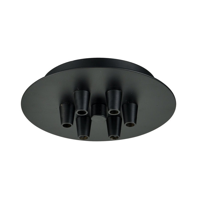 Auvent multi-port 6 lumières, Noir mat