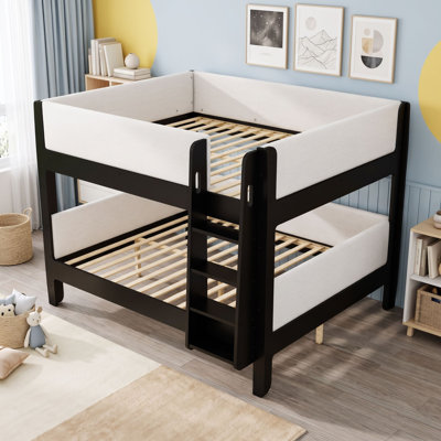 Full over Full Bunk Bed with Built-In Ladder