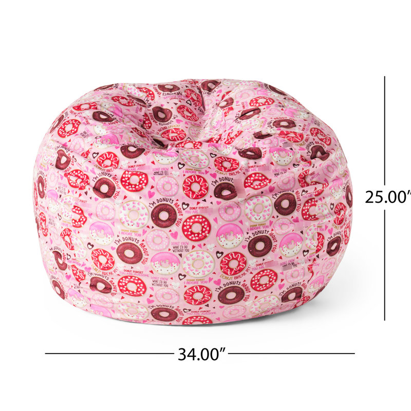 Fauteuil à billes 3 pieds Pink Beignet