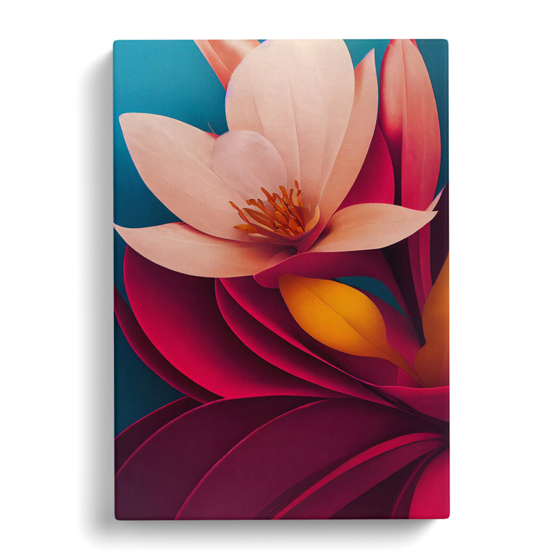 The Shining Flowers - Wrapped Canvas Print, 50cm H x 35cm W x 3cm D