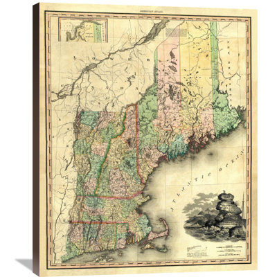 " Maine, New Hampshire, Vermont, Massachusetts, Connecticut & Rhode Island, 1823 " Print