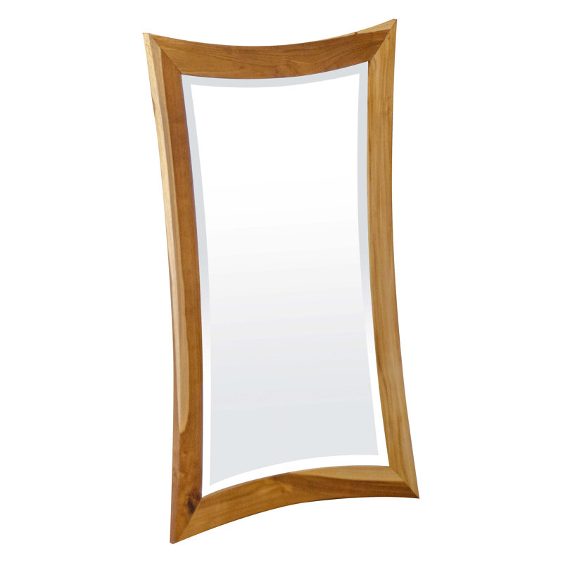 Miroir de salle de bain EcoDecors Curvature, Brun, H 35 po x l 24 po